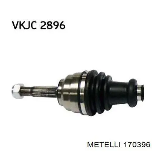 Półoś napędowa przednia prawa Metelli 170396 cena, od 105,64 USD