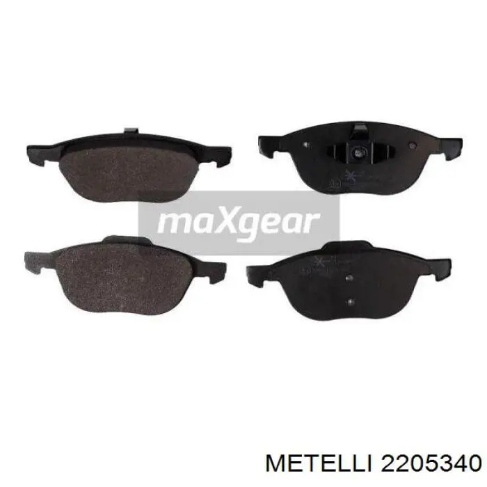 Do koszyka 2205340 Metelli Klocki hamulcowe przednie tarczowe