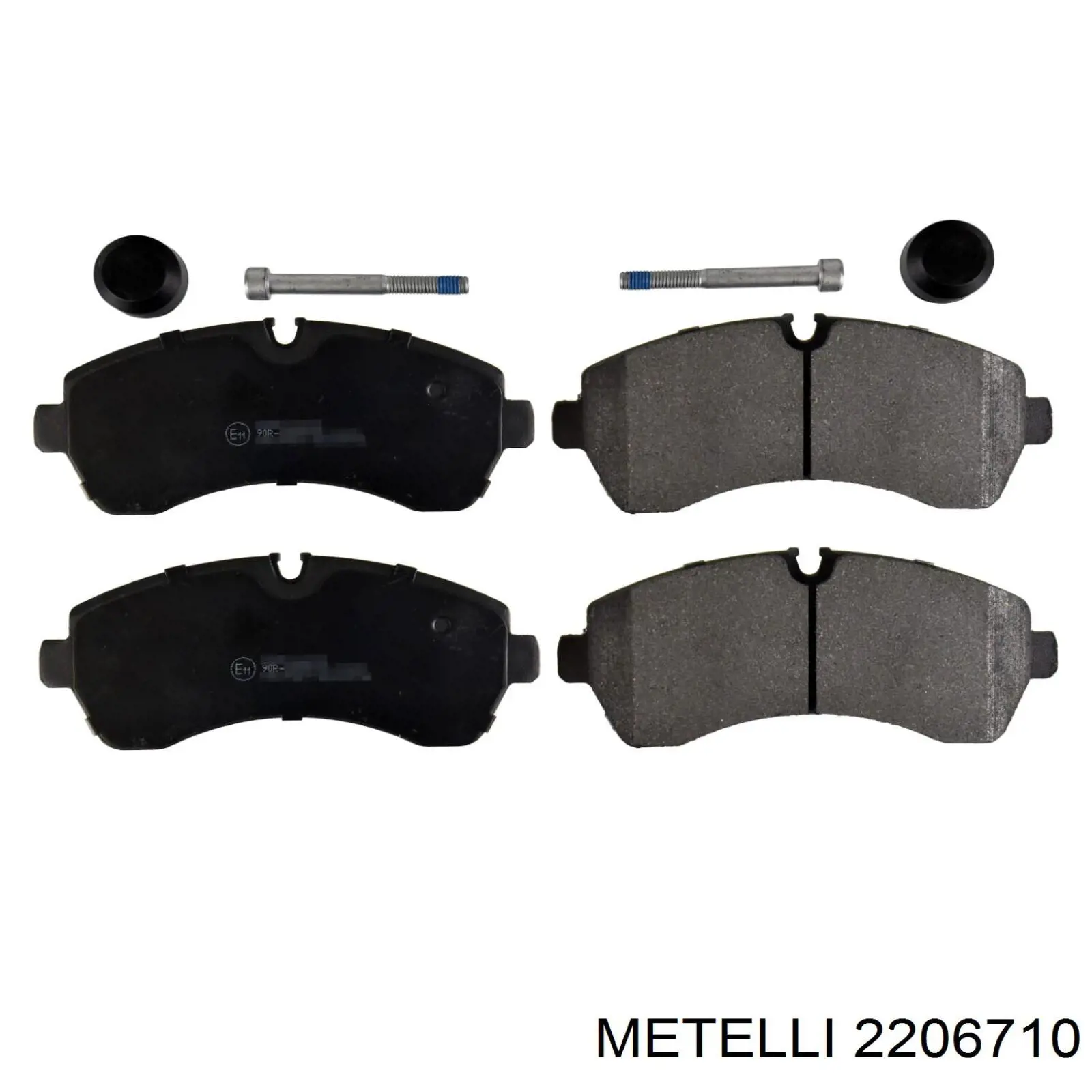 Do koszyka 2206710 Metelli Klocki hamulcowe przednie tarczowe