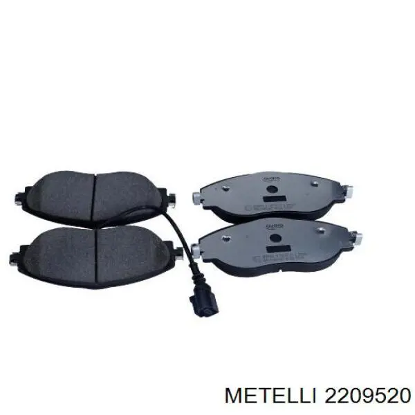 Klocki hamulcowe przednie tarczowe Metelli 2209520 cena, od 42,00 USD