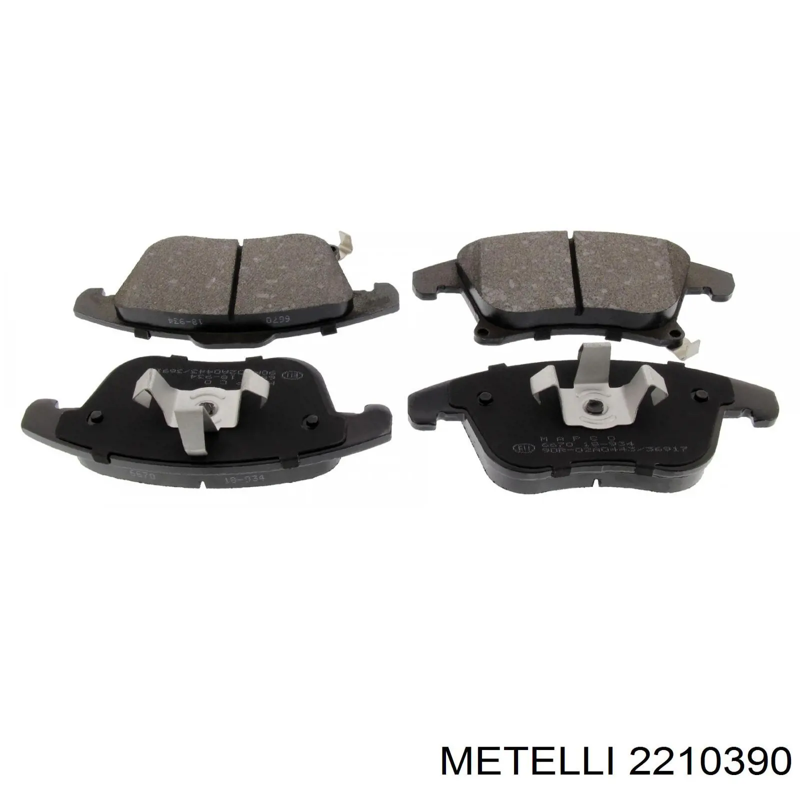 Do koszyka 2210390 Metelli Klocki hamulcowe przednie tarczowe