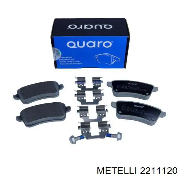 Okładziny (klocki) do hamulców tarczowych tylne Metelli 2211120 cena, od 25,58 USD