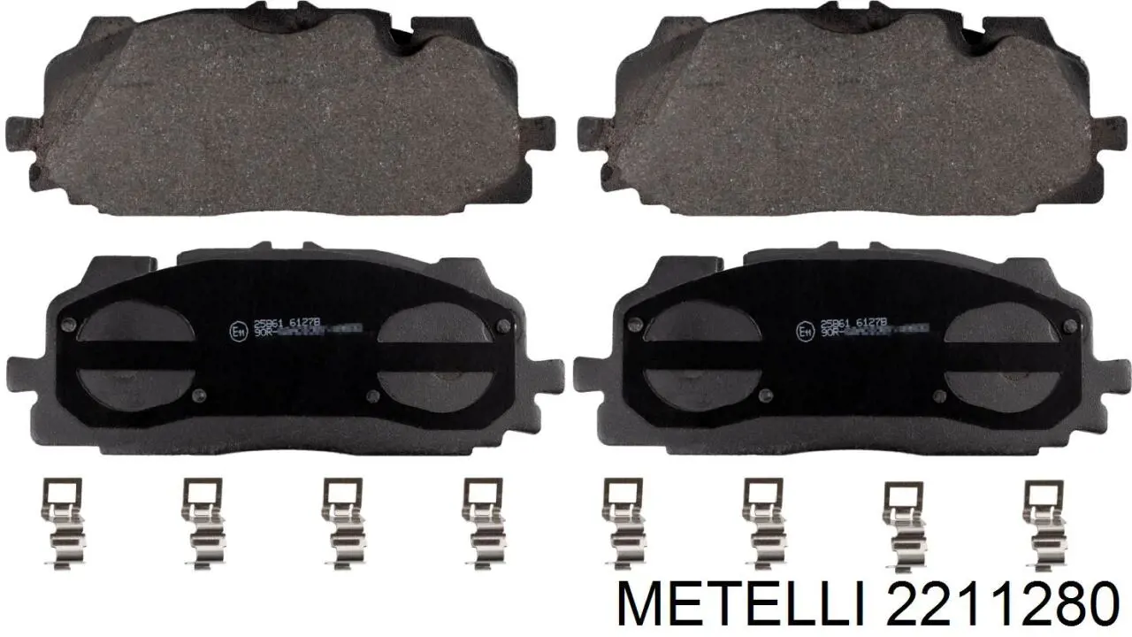 2211280 Metelli Klocki hamulcowe przednie tarczowe