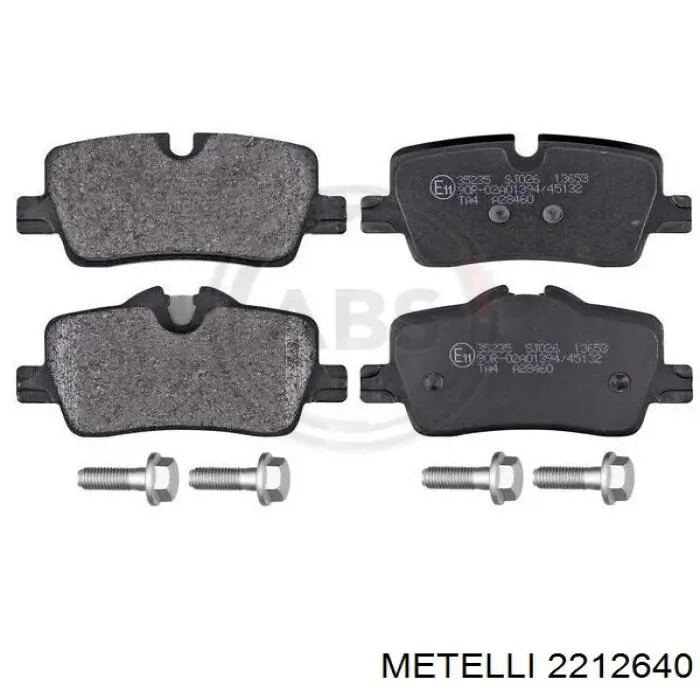 22-1264-0 Metelli okładziny (klocki do hamulców tarczowych tylne)