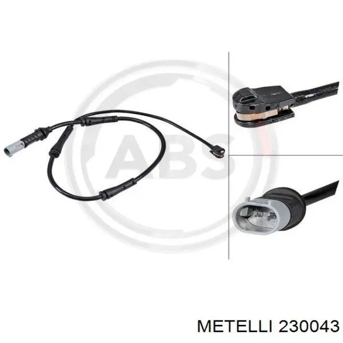 Tarcza hamulcowa przednia 230043 Metelli