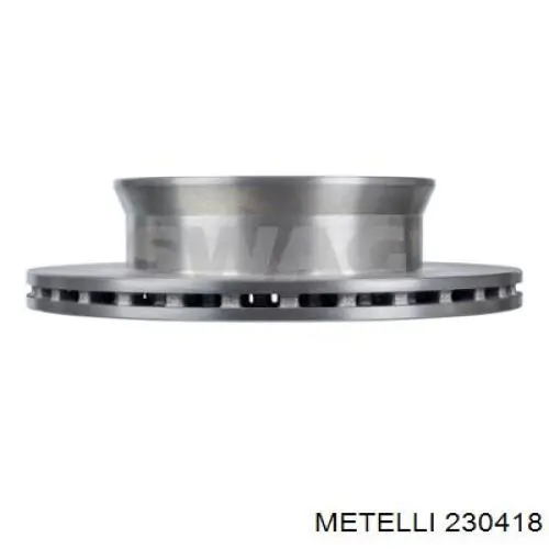 Tarcza hamulcowa przednia 230418 Metelli