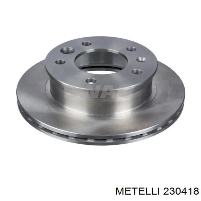 Tarcza hamulcowa przednia 230418 Metelli