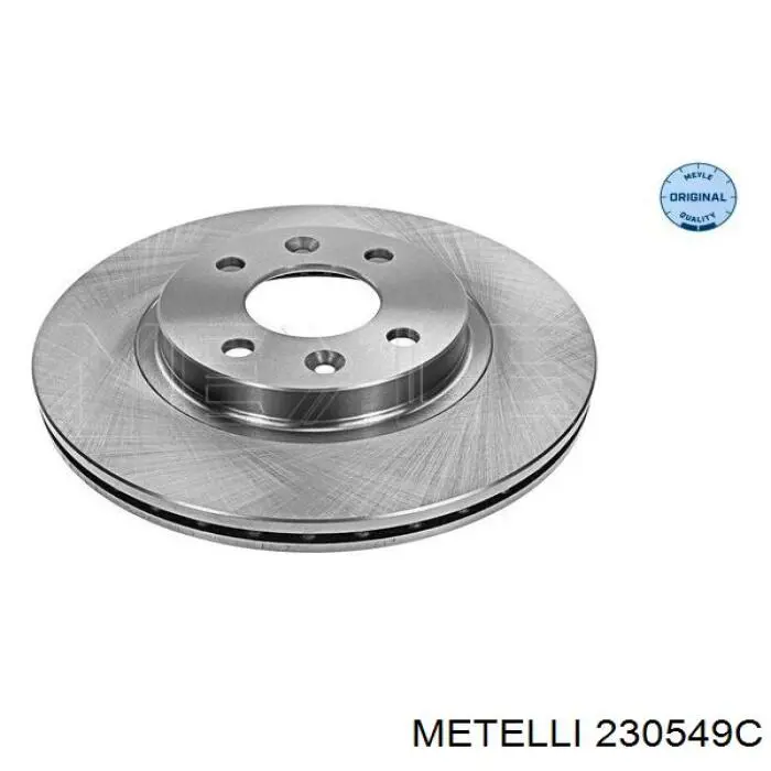 Do koszyka 230549C Metelli Tarcza hamulcowa przednia
