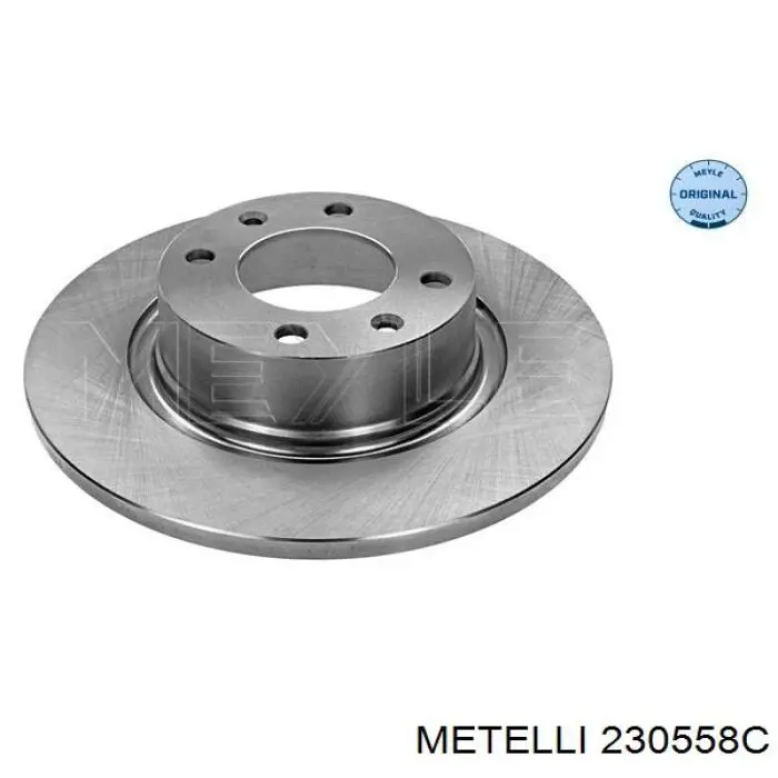 23-0558C Metelli tarcza hamulcowa tylna