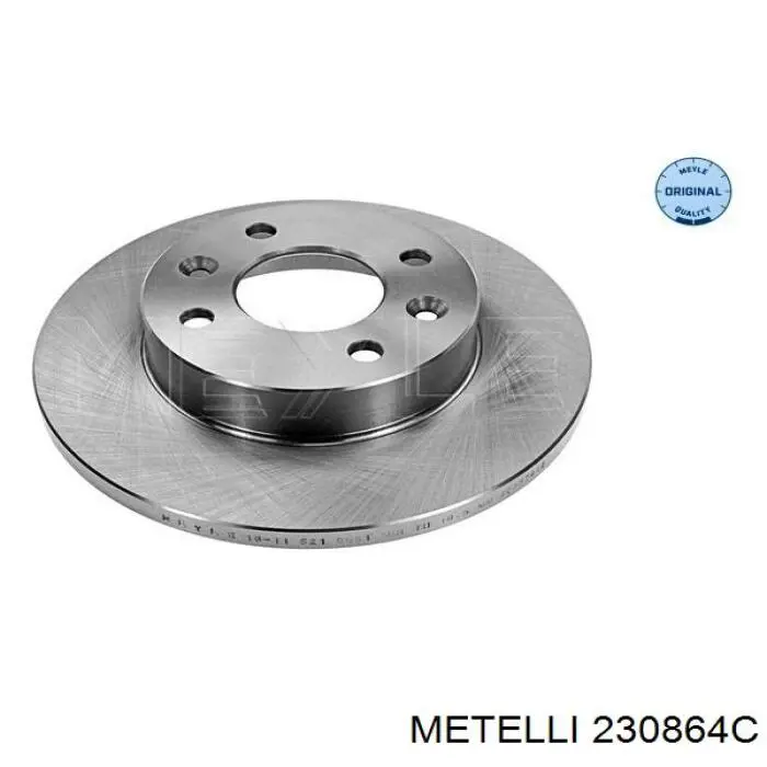Do koszyka 230864C Metelli Tarcza hamulcowa przednia