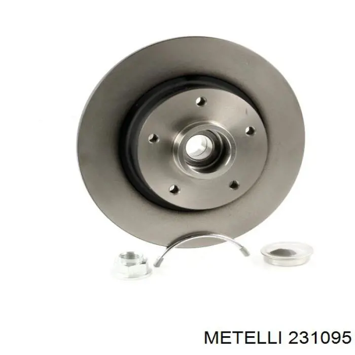 Do koszyka 231095 Metelli Tarcza hamulcowa tylna
