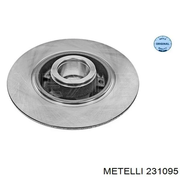 Tarcza hamulcowa tylna 231095 Metelli