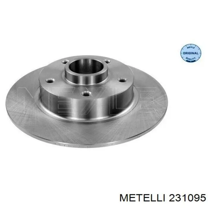 231095 Metelli Tarcza hamulcowa tylna