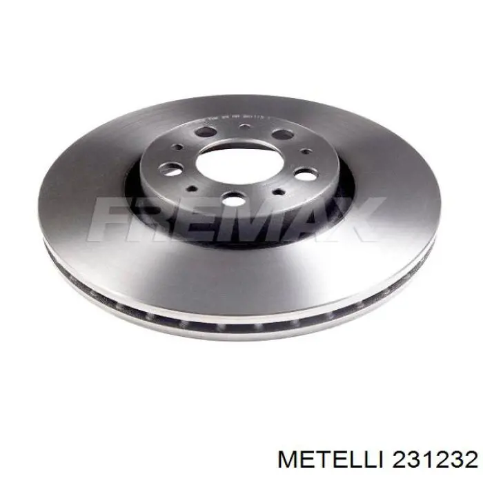 231232 Metelli Tarcza hamulcowa tylna
