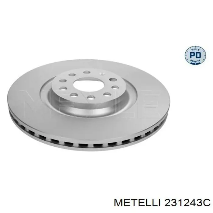 23-1243C Metelli tarcza hamulcowa przednia