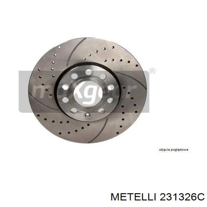 Tarcza hamulcowa przednia Metelli 231326C