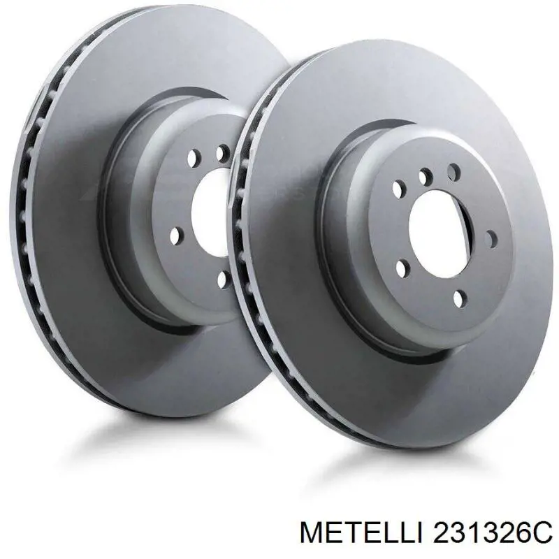Do koszyka 231326C Metelli Tarcza hamulcowa przednia