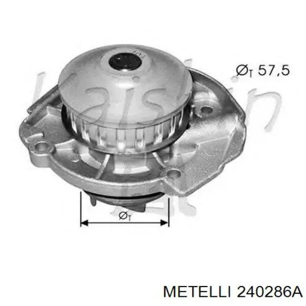 Pompa chłodząca wodna Metelli 240286A cena, od 33,05 USD