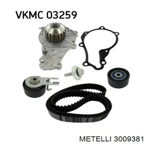 Do koszyka 3009381 Metelli Pasek rozrządu, zestaw