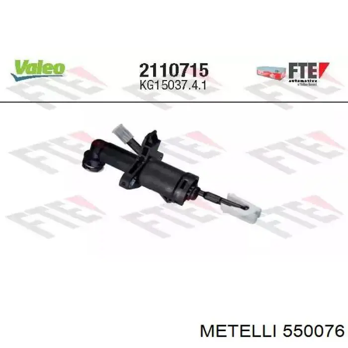 Do koszyka 550076 Metelli Cylinder sprzęgła główny