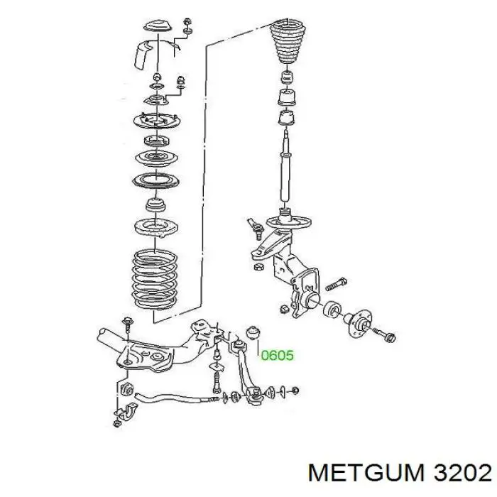Tuleja stabilizatora przedniego LD0104 Polycraft