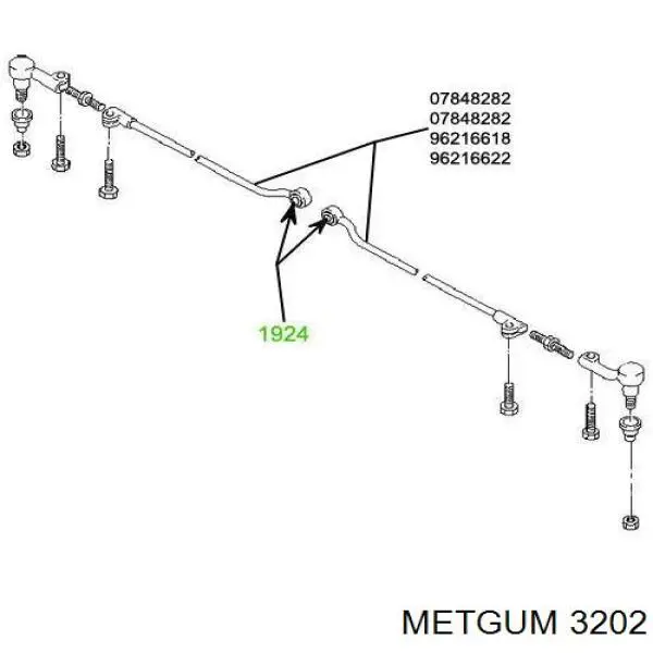 Do koszyka Tuleja stabilizatora przedniego ВАЗ 2112  