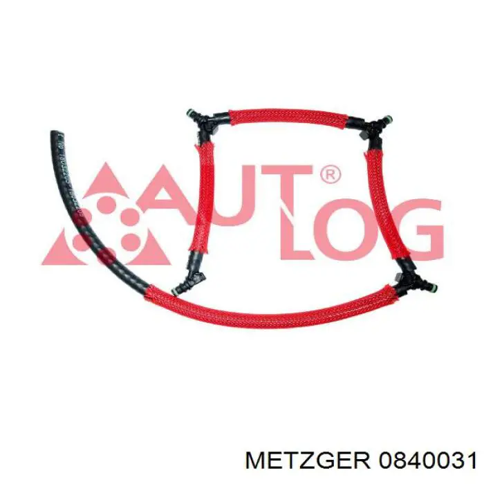 Rurka paliwa, zwrotna od wtryskiwaczy 9674975980 Fiat/Alfa/Lancia