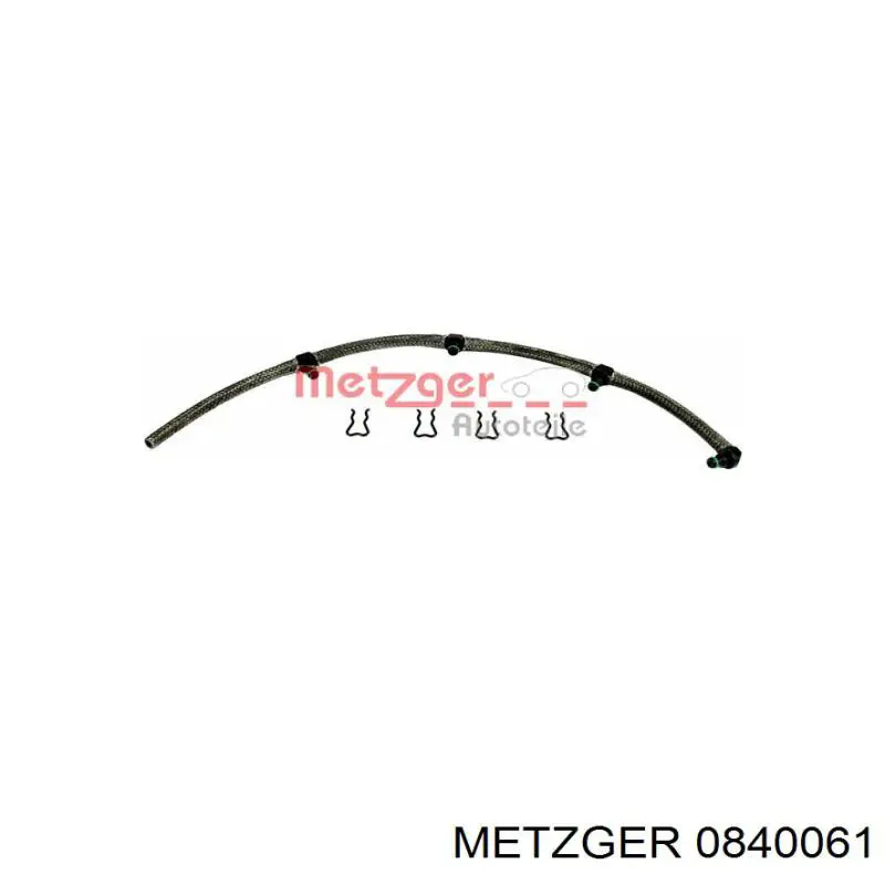 0840061 Metzger Rurka paliwa, zwrotna od wtryskiwaczy