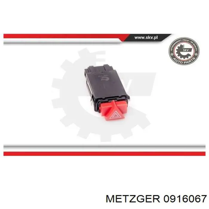 Do koszyka 8L0941509P VAG Przycisk włączania światła awaryjnego