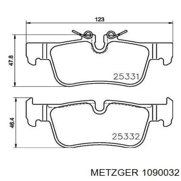 Zestaw sprężynek do mocowania klocków tarczowych przednich Delphi LX0683 cena, od 19,92 USD