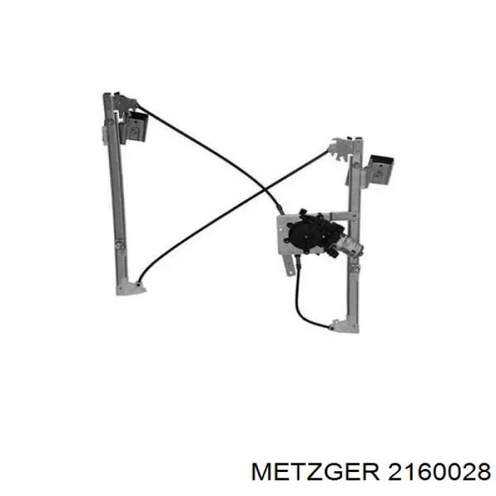 Do koszyka 2160028 Metzger Mechanizm podnoszenia szyby drzwi przednich lewych