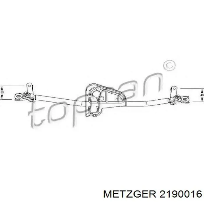 Mechanizm wycieraczek Metzger 2190016 cena, od 30,24 USD