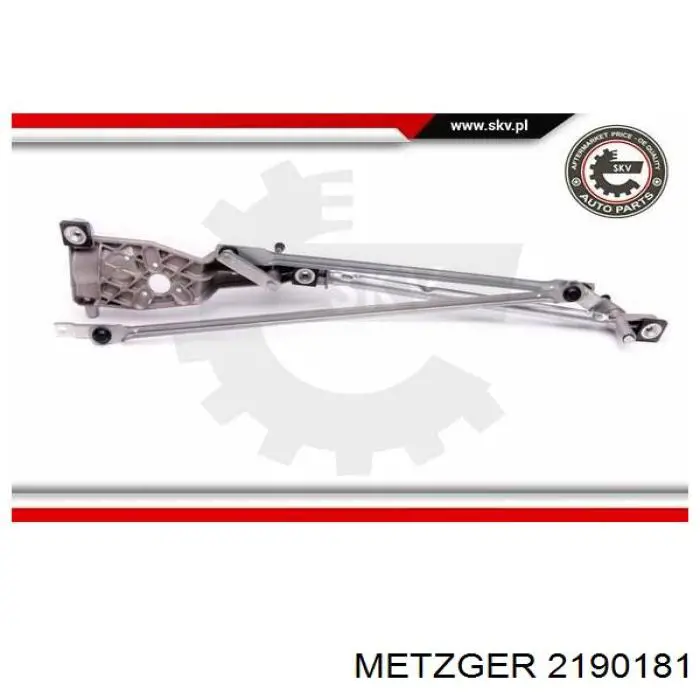 Mechanizm wycieraczek Metzger 2190181 cena, od 61,20 USD