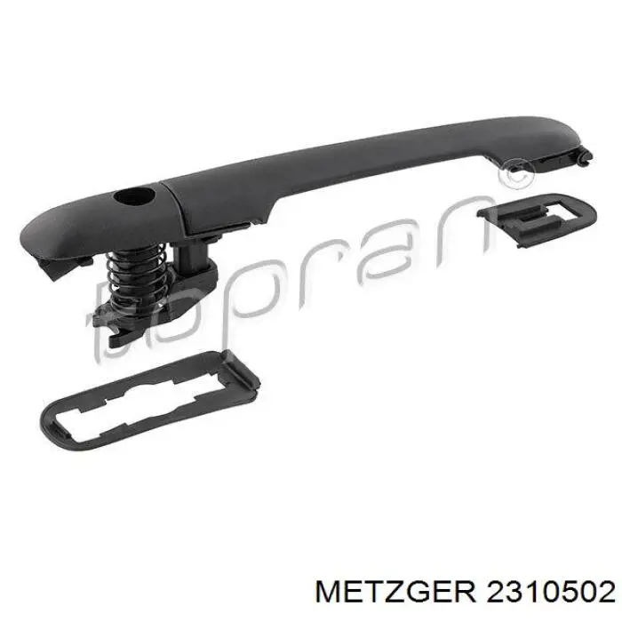 Klamka drzwi przednich zewnętrzna Metzger 2310502 cena, od 16,05 USD