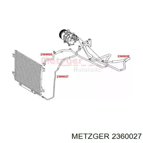 A1698301715 Mercedes Przewód klimatyzacji, od chłodnicy do parownika