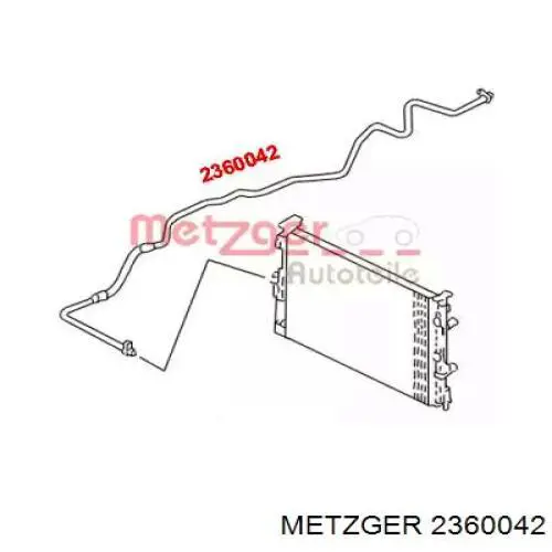 Przewód klimatyzacji, od chłodnicy do osuszacza Renault (RVI) 8200682827 cena, od 78,32 USD