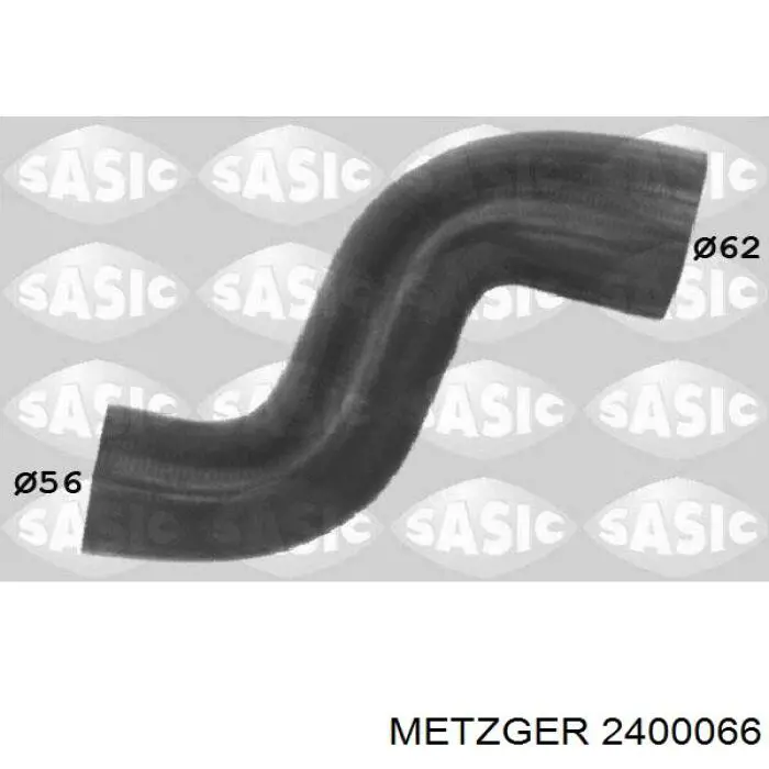 Do koszyka 2400066 Metzger Przewód (króciec) intercoolera