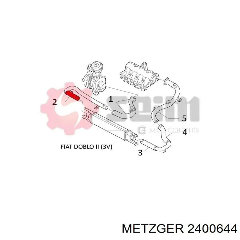 Przewód (króciec) intercoolera Fiat/Alfa/Lancia 51832224 cena, od 35,36 USD