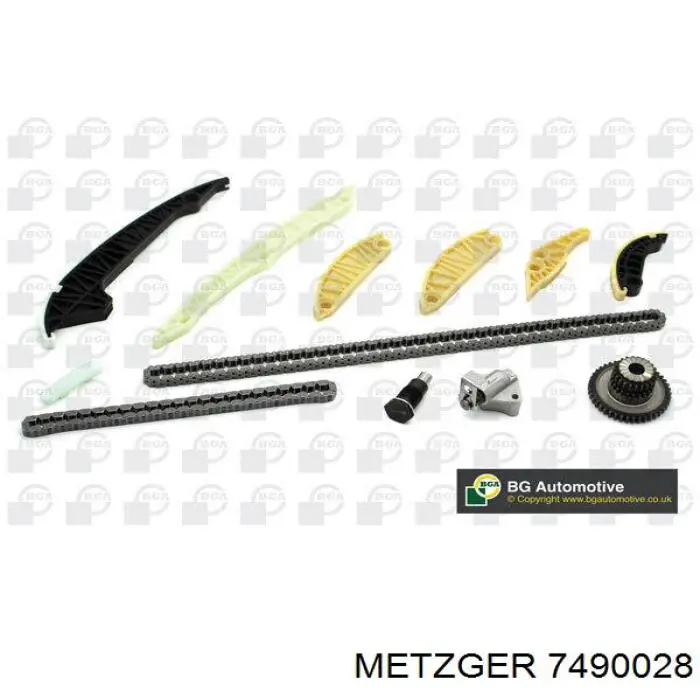 Łańcuch rozrządu, zestaw Metzger 7490028 cena, od 177,81 USD