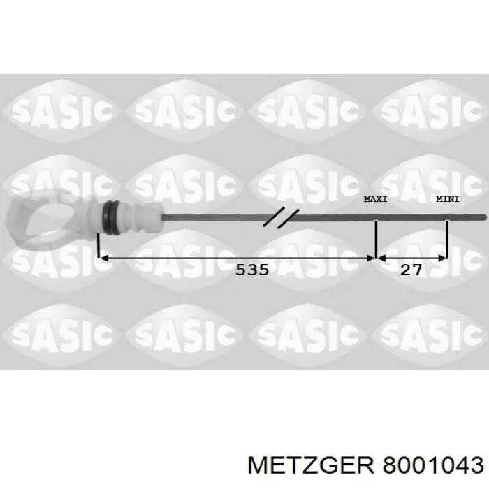 Bagnet poziomu oleju w silniku Peugeot/Citroen 117489 cena, od 7,50 USD