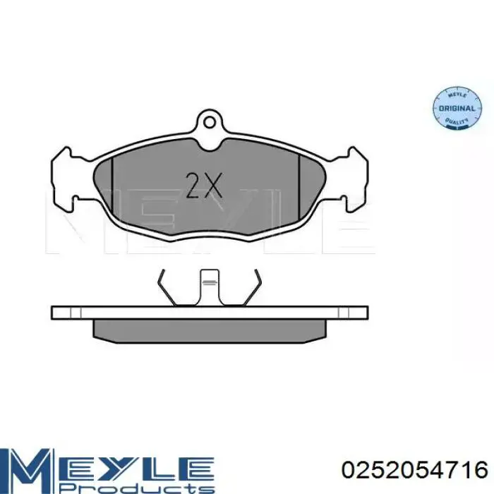 Klocki hamulcowe przednie tarczowe 1605881 General Motors
