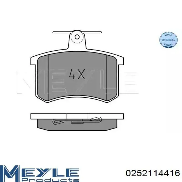Okładziny (klocki) do hamulców tarczowych tylne RM1276 Goodrem