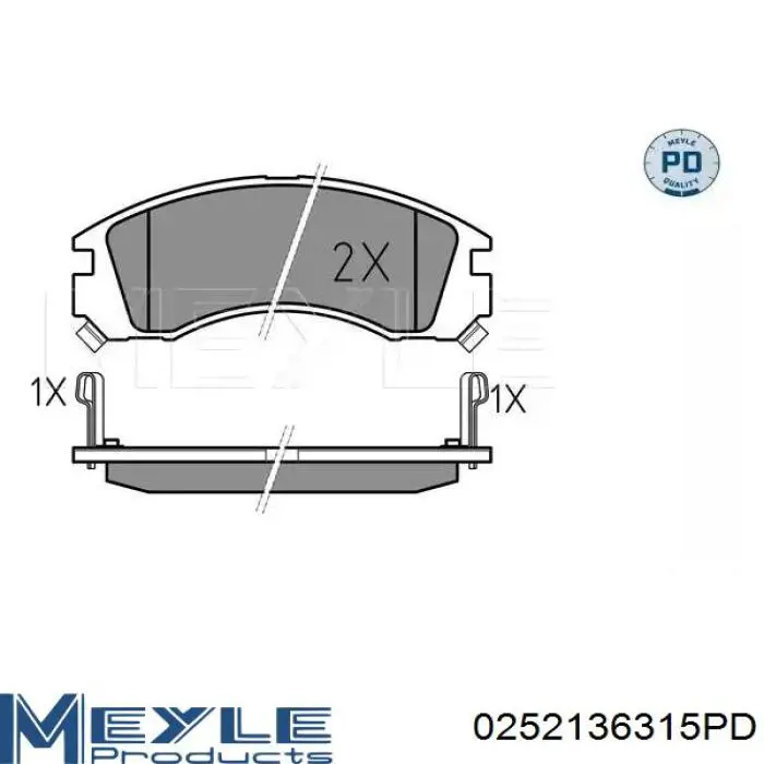 Do koszyka MZ690019 Mitsubishi Klocki hamulcowe przednie tarczowe