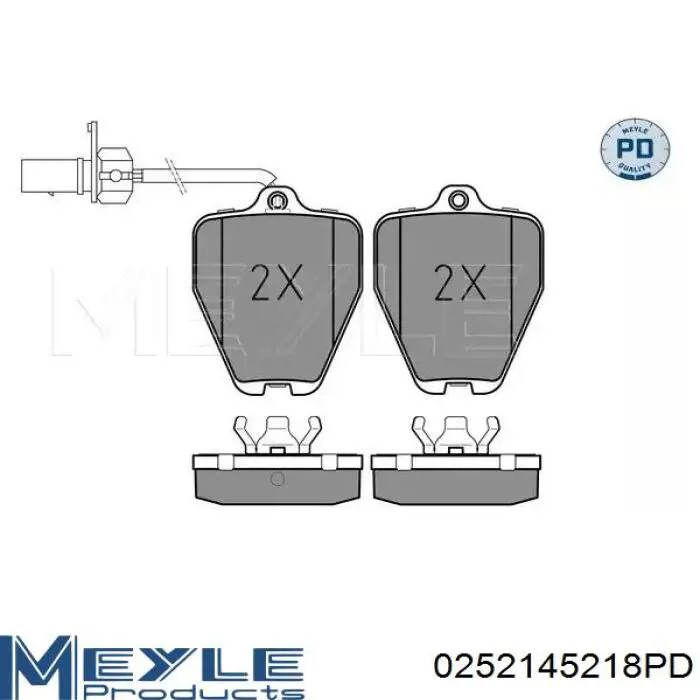 0252145218PD Meyle klocki hamulcowe przednie tarczowe