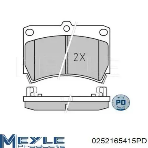 Klocki hamulcowe przednie tarczowe MPK06 Mando