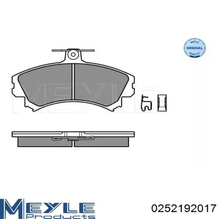 Klocki hamulcowe przednie tarczowe Meyle 0252192017 cena, od 26,29 USD