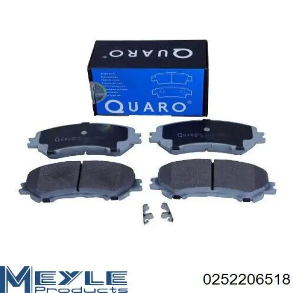 Klocki hamulcowe przednie tarczowe Q0931317 Q-fix