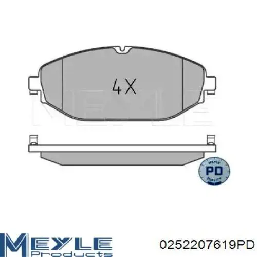 Klocki hamulcowe przednie tarczowe Mercedes 4209300 cena, od 41,01 USD