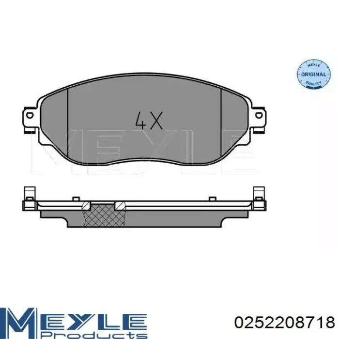 410607229R Renault (RVI) Klocki hamulcowe przednie tarczowe