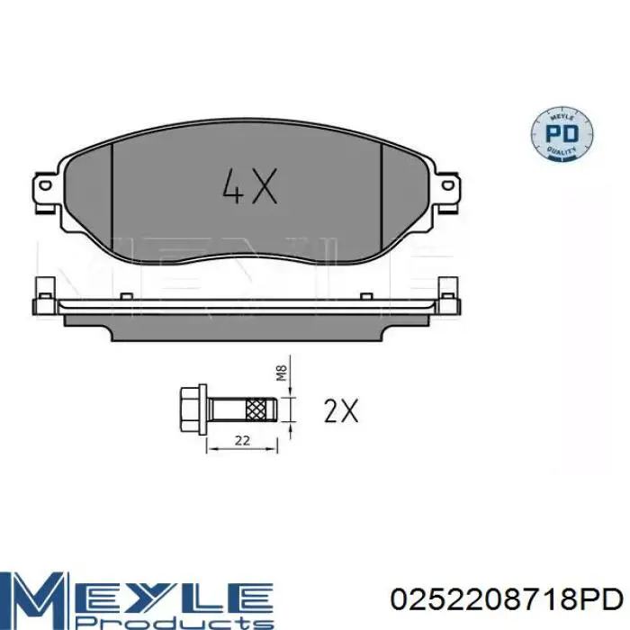 Do koszyka 410607229R Renault (RVI) Klocki hamulcowe przednie tarczowe